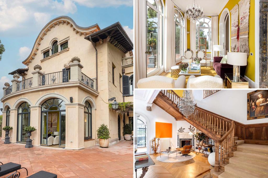 A large Spanish villa with a leading role in 'Vicky Cristina Barcelona' requires $ 28 million for sale