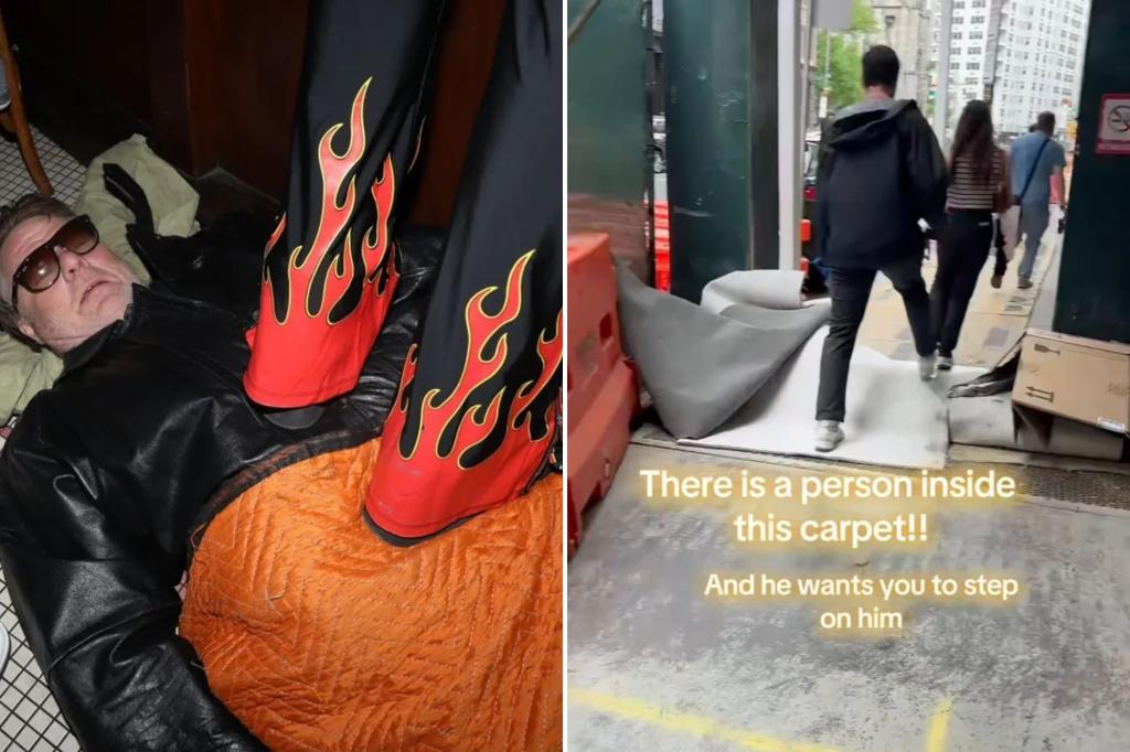 NYC performance artist shares people with stunt with sidewalks: 'Perversted'